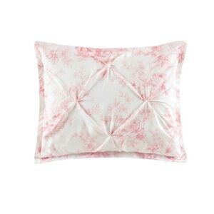 Elegant Pink Floral Pillow Sham